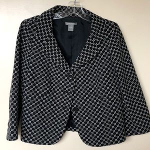 Black and white jacket